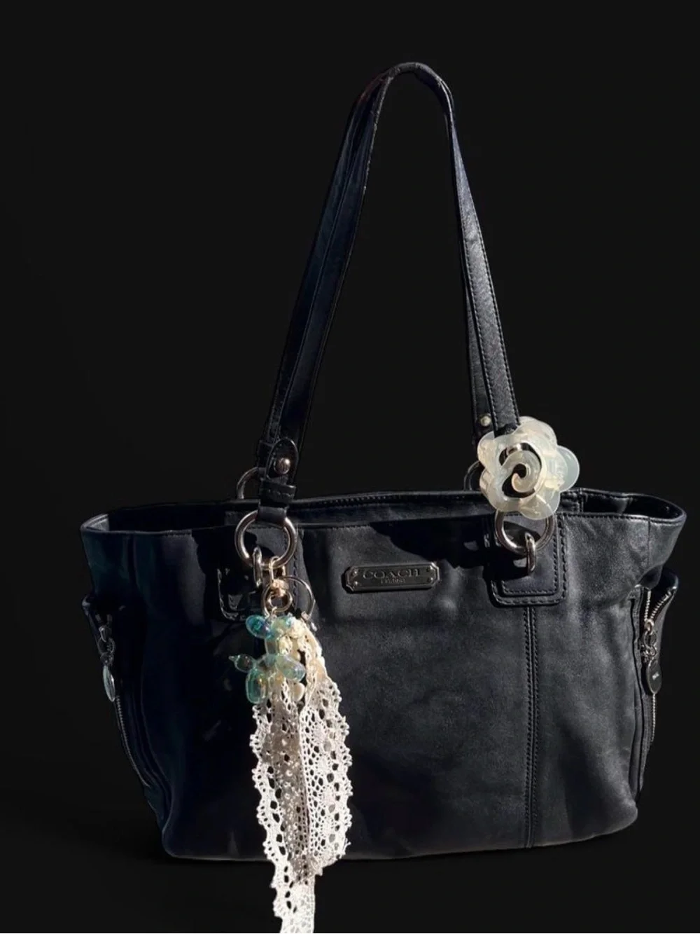 Coach Black Leather Shoulder